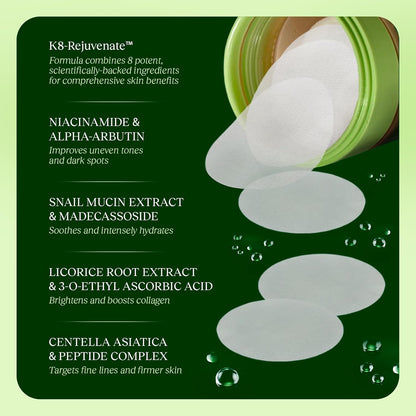 Korean Skin Care Toning Polish Pads
